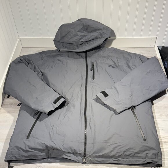 LL Bean DownTek Jacket Men's Size XXLT Grey Skiing‎ Snowboarding Hiking Climbing - Picture 1 of 14